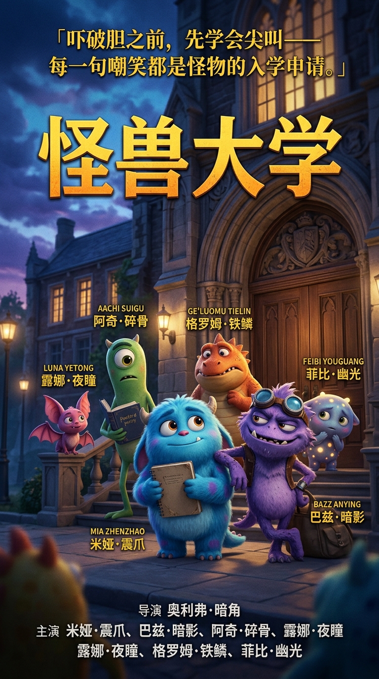《怪兽大学》海报